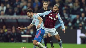 A crónica do Aston Villa-Manchester United, 2-2: destino traiu Bruno Fernandes