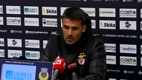 Nélson Veríssimo explica mudança tática no Benfica da 1.ª para a 2.ª parte em Arouca