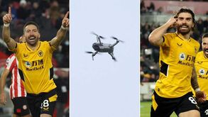 Rúben Neves rematou de fora da área e deu a vitória ao Wolverhampton diante do Brentford