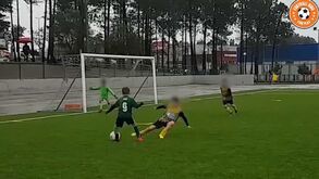 Alan Simões: jovem do SC Pombal impressiona com a bola sempre colada aos pés