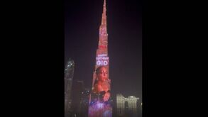 Cristiano Ronaldo utilizou o maior edifício do mundo para dar os parabéns a Georgina