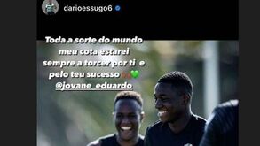 Jogadores do Sporting deixam mensagens de despedida a Jovane