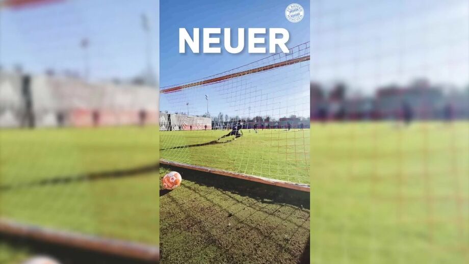 Bayern Munique fez desafio aos guarda-redes e Neuer... ganhou