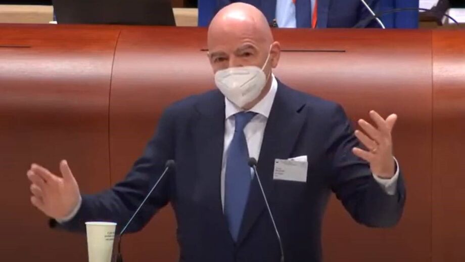 Presidente da FIFA falava no Conselho Europeu