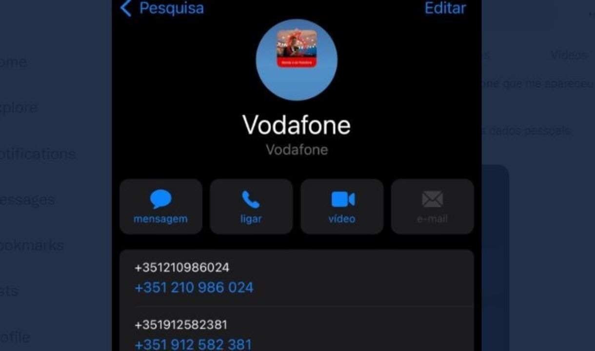 Clientes da Vodafone relatam novos contactos na lista telefónica com nome da operadora após ciberataque