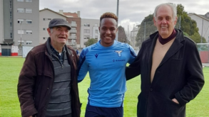Jovane e o plantel da Lazio prepararam jogo com o FC Porto no campo do Padroense