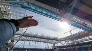 Novas imagens do remodelado Santiago Bernabéu: teto retrátil e anfiteatro avançam a bom ritmo