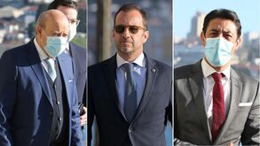 As imagens de Pinto da Costa, Frederico Varandas e Rui Costa antes da Cimeira de Presidentes