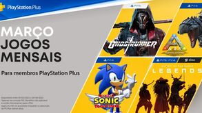 PS Plus: ARK Survival Evolved, Team Sonic Racing e Ghostrunner são jogos do mês