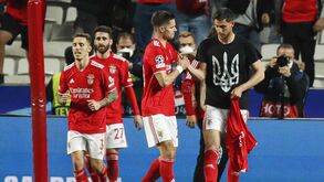 Manifestação de Yaremchuk de apoio à Ucrânia não consta no relatório do Benfica-Ajax