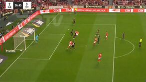 Segundo golo do Benfica tirado a papel químico do primeiro: Meité, Gilberto e agora Darwin