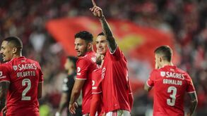 O lance do penálti que permitiu a Darwin bisar e chegar ao 20.º golo na Liga Bwin