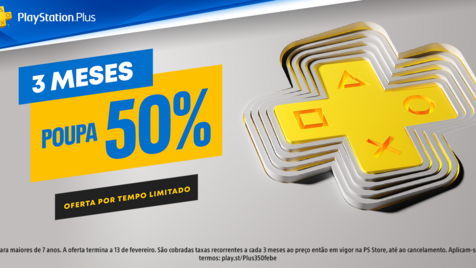 PlayStation Plus de 3 meses está com 50% de desconto para novos assinantes