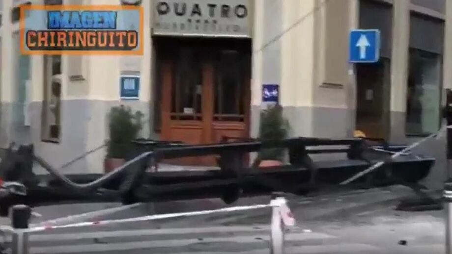 Momento de grande alarido no centro de Madrid