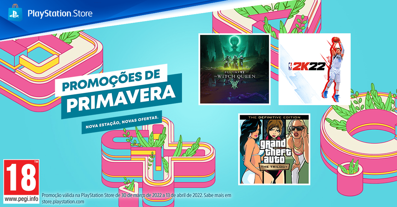 PS Store - Promoções de Primavera - jogos em destaque, datas e