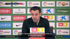 Xavi satisfeito com a quarta vitória consecutiva: «Algo que não conseguíamos há algum tempo»