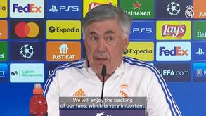 Ancelotti: «Estamos convictos de que o melhor Real Madrid pode competir com o PSG mais forte»