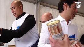 Rui Costa participou em ação solidária da Fundação Benfica em prol da Ucrânia