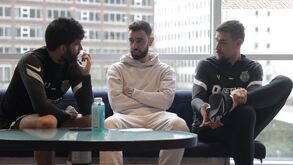 Apoio especial: Bruno Fernandes visita Sporting no hotel antes do jogo com o Man. City