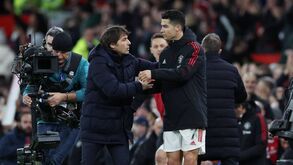Conte sobre Cristiano Ronaldo: «Sem ele, esta noite não teria sido tão boa para o United»