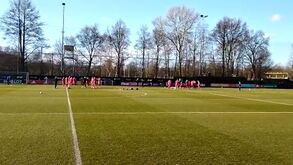 As imagens do último treino do Ajax antes do jogo com o Benfica