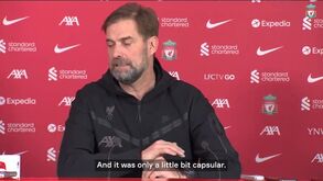 Klopp garante regresso aos treinos de Salah após sofrer lesão frente ao Brighton