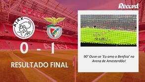 Factos, estatísticas e dinheiro encaixado: o resumo da vitória do Benfica sobre o Ajax