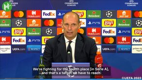 Allegri: «Existem 10 equipas na Europa que estão num patamar superior ao da Juventus»