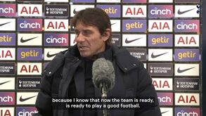 Conte: «Agora a equipa está pronta para jogar bom futebol»