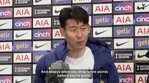Son após vitória do Tottenham: «Tenho uma viagem de 15 horas amanhã, não quero ir com os ombros pesados»
