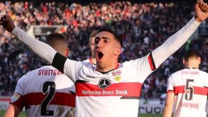 Tiago Tomás atingiu recorde de velocidade no último jogo do Estugarda: 35,6 km/h