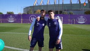 Plantel do Valladolid tentou acertar na barra... com três bolas diferentes