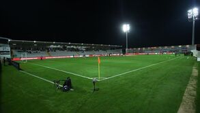 Bancada central do estádio destinada exclusivamente a sócios no jogo com V. Guimarães