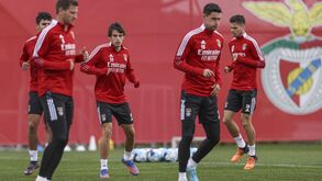 Benfica afina estratégia antes do jogo com o Sp. Braga: veja as imagens do treino