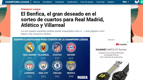 Quartos-de-final da Champions League: Conheça as equipas, UEFA Champions  League