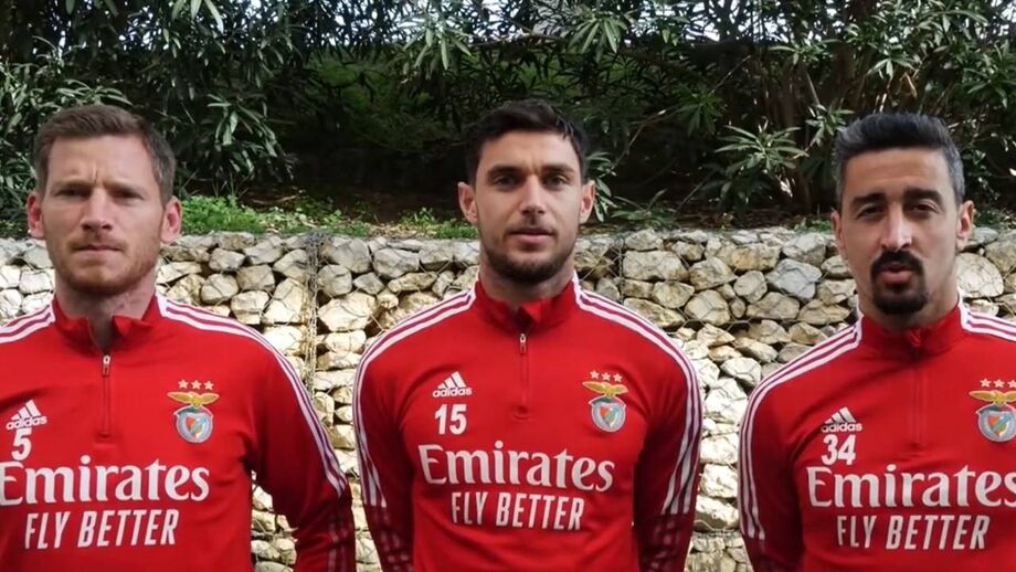 Trio do Benfica em campanha solidária de recolha de bens de primeira necessidade entre os dias 3 e 5 de março