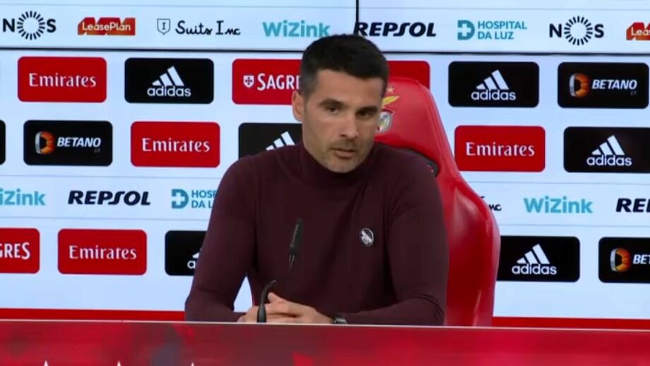 Treinador do Benfica enaltece a exibição dos seus jogadores na receção ao Estoril