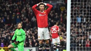 Cristiano Ronaldo falha jogo com o Leicester 