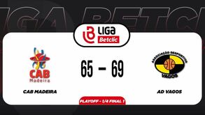Liga Betclic Feminina: o resumo do CAB Madeira-AD Vagos, 65-69