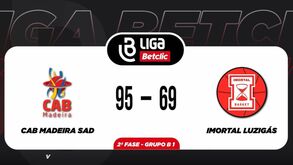 O resumo do CAB Madeira-Imortal, 95-69