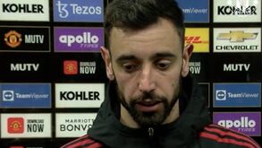 Bruno Fernandes após empate com o Leicester: «Os padrões deste clube têm de ser mais altos» 