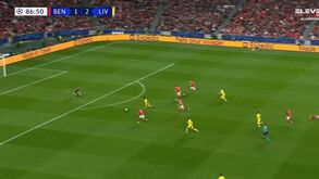 O golo de Luis Díaz que sentenciou o Benfica-Liverpool
