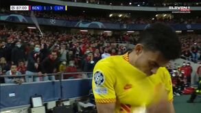 Vídeo: adepto do Benfica atirou objeto contra Luis Díaz quando este celebrava o golo