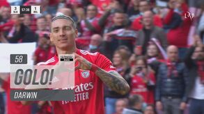 Darwin imparável: avançado do Benfica chegou ao hat trick neste lance