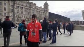 «É para ganhar»: a confiança dos adeptos do Benfica em Liverpool