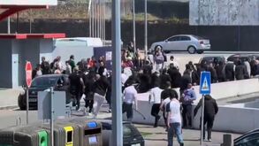 Trofense-Varzim marcado por desacatos antes do início do encontro: veja as imagens