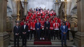 As imagens da homenagem aos juniores do Benfica na Câmara Municipal de Lisboa