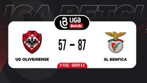 Benfica vence Oliveirense no fecho da 2.ª fase da Liga Betclic de basquetebol: o resumo do jogo