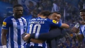 Sérgio Conceição e o abraço ao filho Francisco: «É um menino, ainda pensa que tem 3 ou 4 anos»