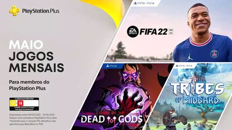 PS Plus: FIFA 22, Tribes of Midgard e Curse of the Dead Gods são